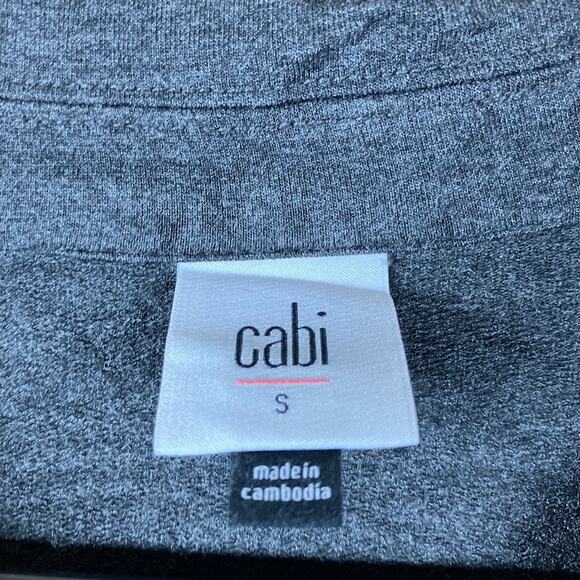CAbi Womens Shirt Gray Collared V Neck Long Sleeve 4258 Stretch Small - Picture 6 of 12